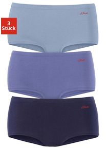 s.Oliver Damen Panty, Gr. 32, blau, Jersey, Obermaterial: 90% Baumwolle, 10% Elasthan (LYCRA), unifarben, Unterhosen, aus elastischer