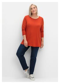 sheego Damen Stretch-Jeans "Große Größen", blau, casual, Gr. 42, unifarben, Obermaterial: 81% Baumwolle, 17% Polyester, 2% Elasthan, Jeans, mit