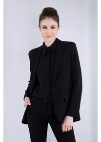 Imperial Damen Longblazer, schwarz, feminin, Gr. XS, Obermaterial: 97% Polyester, 3% Elasthan, Blazer