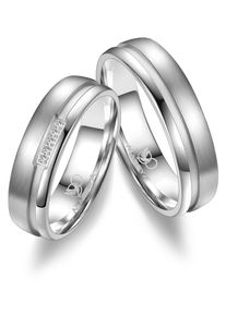 MARRYA Damen Partnerring "Silber Ringe Trauringe Eheringe Partnerringe", 72, Silber 925 (Sterlingsilber), silber, Silber 925 (Sterlingsilber),