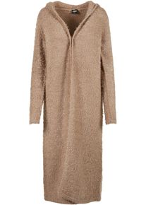 Urban Classics Damen Strickjacke "Urban Classics Damen Ladies Hooded Feather Cardigan", grau, Gr. S, unifarben, 51% Polyamid, 49% Polyacryl,