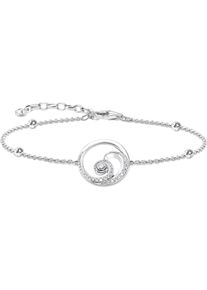 Thomas Sabo Damen Armband "im Wellendesign, A2045-051-14-L19V", 19, Silber 925 (Sterlingsilber), bunt, Silber 925 (Sterlingsilber), Armbänder, mit
