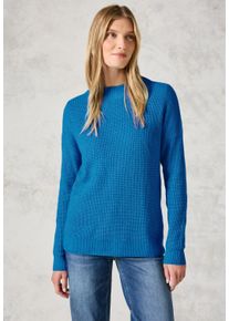 Cecil Damen Strickpullover, blau, casual, Gr. XXL, meliert, Web, Stoff, 37% Baumwolle, 34% Polyacryl, 26% Polyester, 3% Elasthan, Pullover, mit