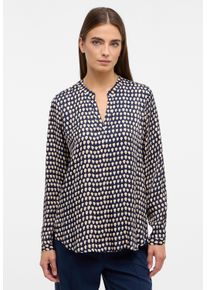 Eterna Damen Longbluse "LOOSE FIT", blau, modisch, Gr. 40, 100% Viskose, Blusen