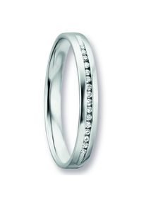 ONE ELEMENT Damen Diamantring "0.07 ct Diamant Brillant Ring aus 585 Weißgold", 54,mit Diamant, Weißgold 585-Diamanten, silber, Weißgold 585,
