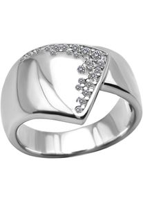 Firetti Damen Fingerring "Schmuck Geschenk Silber 925 Damenring Ring asymmetrische Ringschiene", 54, Silber 925 (Sterlingsilber), 5,1mm, silber,