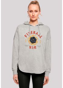 F4NT4STIC Damen Kapuzenpullover "Stranger Things Fireball Dice 86 Netflix TV Series", grau, casual, Gr. XL, Obermaterial: 100% Baumwolle, Pullover,