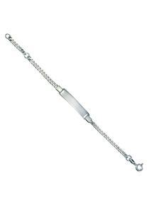 Vivance Damen Armband "925 Silber rhodiniert Schildband", 14cm, Silber 925 (Sterlingsilber), weiß, Silber 925 (Sterlingsilber), Armbänder