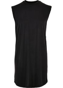Urban Classics Damen Shirtkleid "Urban Classics Damen Ladies Modal Padded Shoulder Tank Dress", schwarz, klassisch, Gr. XS, unifarben, 77% Modal, 23%