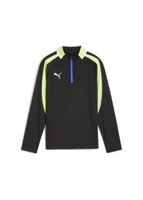 Puma Kinder T-Shirt "individualLIGA Top mit viertellangem Reißverschluss Jugendliche", schwarz, Gr. 176, clean, Obermaterial: 100% Polyester;