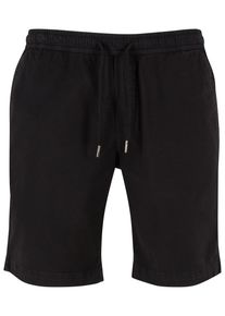 Urban Classics Herren Stoffhose "Urban Classics Herren Stretch Twill Joggshorts", schwarz, Gr. M, unifarben, 98% Baumwolle, 2% Elasthan, Hosen