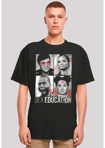 F4NT4STIC Herren T-Shirt "Sex Education Class Photos", schwarz, casual, Gr. XS, Obermaterial: 100% Baumwolle, Shirts, Premium Qualität