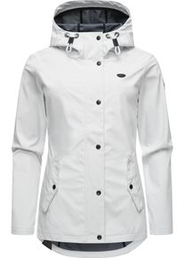 Ragwear Damen Softshelljacke "Margge Shell", weiß, sportlich, Gr. L, Obermaterial: 100% Polyester; Innenfutter: 100% Polyester, Jacken, wasserdichte