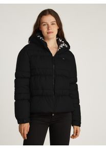 Tommy Jeans Damen Steppjacke, schwarz, casual, Gr. XL, unifarben, Web, Obermaterial: 100% Polyester. Futter: 100% Polyester, Jacken, mit
