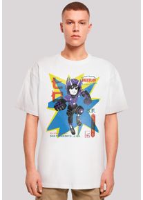 F4NT4STIC Herren T-Shirt "Big Hero 6 Hiro Manga", weiß, casual, Gr. XL, Obermaterial: 100% Baumwolle, Shirts, Premium Qualität