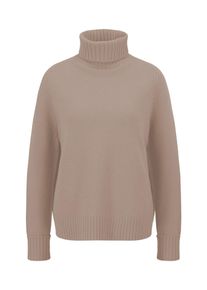 Fynch-Hatton Damen Rollkragenpullover, grau, casual, Gr. XXL, Obermaterial: 100% Baumwolle, Pullover, mit gerippten Abschlüssen