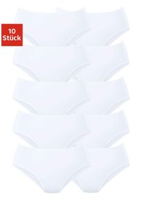 Petite Fleur Damen Jazz-Pants Slips, Gr. 32, weiß, Obermaterial: 95% Baumwolle, 5% Elasthan, unifarben, Unterhosen, aus elastischer Baumwolle