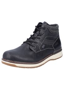 Rieker Herren Winterboots, Gr. 42, schwarz, Lederimitat, Textil, sportlich, Schuhe, Schnürboots, Winterstiefelette, TEX-Membran, mit