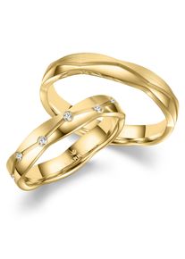 MARRYA Damen Partnerring "Titan Ringe Trauringe Eheringe Partnerringe", 54, Titan, gold, Titan, Fingerringe