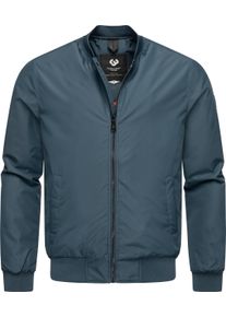 Ragwear Herren Bomberjacke "Quadio", blau, modisch, Gr. L, Material: 50% Baumwolle, 50% Polyester, Jacken, lässige, wasserdichte Herren Blousonjacke
