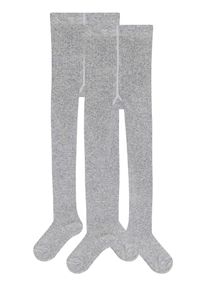 s.Oliver Kinder Strumpfhose "Strumpfhose 2er Pack", Gr. 110, grau, 75% Baumwolle 22% Polyamid 3% Elasthan, Strumpfhosen