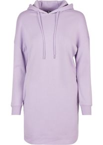 Urban Classics Damen Shirtkleid "Urban Classics Damen Ladies Organic Oversized Terry Hoody Dress", lila, klassisch, Gr. S, unifarben, 100% Baumwolle,