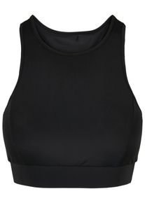 Urban Classics Damen Sport-BH "Urban Classics Damen Ladies High Neck Tech Bra", Gr. XS, schwarz, 80% Polyamid, 20% Elasthan, BHs