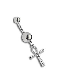 Adelia´s ADELIA ́S Damen Bauchnabelpiercing "Piercing Bauchnabelpiercing", silber, Chirurgiestahl, Piercings, Geeignet als Bauchpiercing oder Intimpiercing