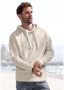 H.I.S. H.I.S Herren Hoodie, beige, casual, Gr. XXL, unifarben, Sweatware, Obermaterial: 60% Baumwolle, 40% Polyester, Sweatshirts, Langarm Sweater mit