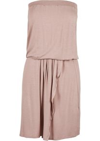 Urban Classics Damen Shirtkleid "Urban Classics Damen Ladies Viscose Short Bandeau Dress", rosa, klassisch, Gr. XL, unifarben, 95% Viskose, 5%