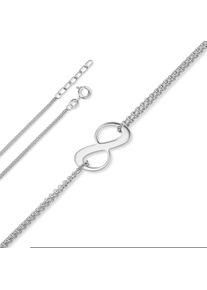ONE ELEMENT Damen Silberarmband "Infinity Armband aus 925 Silber 17 cm Ø 1,1 mm", 17, Silber 925 (Sterlingsilber), silber, Silber 925