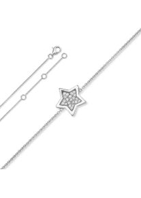 ONE ELEMENT Mädchen Silberarmband "Zirkonia Stern Armband aus 925 Silber 18 cm", 18, silber, Armbänder, Damen Silber Schmuck Stern