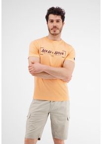 Lerros Herren T-Shirt "Lerros T-Shirt *Ahead & Above*", rosa, Gr. S, 100% Baumwolle, Shirts