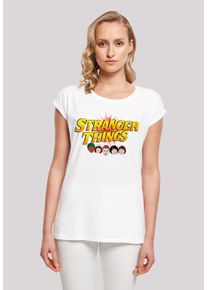 F4NT4STIC Damen T-Shirt "Stranger Things Comic Heads", weiß, casual, Gr. S, Obermaterial: 100% Baumwolle, Shirts, Premium Qualität