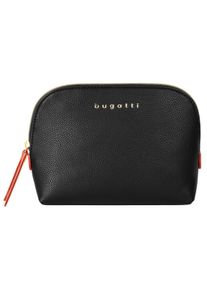 Bugatti Damen Kosmetiktasche "ELLA", schwarz, unifarben, leicht glänzend, Kunstfaser, Taschen