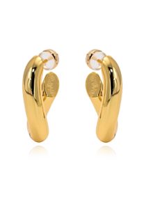 FILIPPA FIRENZE Damen Paar Ohrstecker "GIGI", Stahl, gold, Stahl, Ohrringe, mit Vergoldung