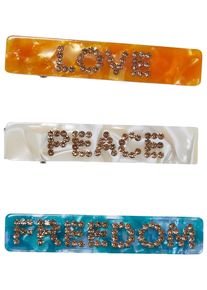 Urban Classics Schmuckset "Urban Classics Damen Statement Hair Clips 3-Pack", one size, bunt, Eisen, Kunststoff, Schmuck-Sets