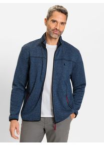 Catamaran Herren Strickfleecejacke, blau, Gr. 44, meliert, 100% Polyester, Jacken