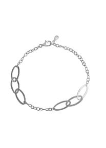 Celesta Damen Armband "925 Silber rhodiniert strukturiert", 20cm, Silber 925 (Sterlingsilber), silber, Silber 925 (Sterlingsilber), Armbänder