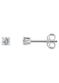 ONE ELEMENT Damen Paar Ohrhänger "0.20 ct Diamant Brillant Ohrringe Ohrstecker aus 585 Weißgold", Damen, 0.20 ct, Weißgold 585-Diamanten, silber,