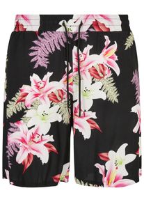 Urban Classics Herren Stoffhose "Urban Classics Herren Viscose AOP Resort Shorts", bunt, Gr. L, 100% Viskose, Hosen