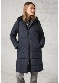 Cecil Damen Steppmantel, blau, casual, Gr. XL, unifarben, Stoff, Obermaterial und Futter: 100% Polyester, Mäntel, mit Reißverschluss-Detail