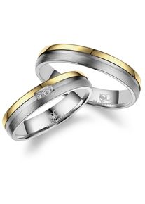 MARRYA Damen Partnerring "Titan Ringe Trauringe Eheringe Partnerringe", 50, Titan, gold, Titan, Fingerringe