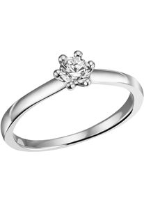 Firetti Damen Fingerring "Schmuck Geschenk Silber 925 Damenring Verlobungsring Ring Solitär", 56, Silber 925 (Sterlingsilber), 2,6mm, silber, Silber