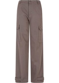 DEF Damen Stoffhose "DEF Damen DEF Cargo Pants", grau, Gr. XL, unifarben, 100% Baumwolle, Hosen