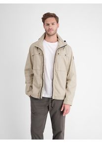 Lerros Herren Outdoorjacke "Lerros Übergangsjacke mit Details", beige, Gr. L, 75% Baumwolle, 25% Polyamid, Jacken, Wasserabweisend