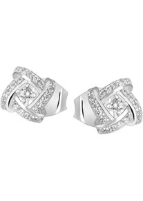 Firetti Damen Paar Ohrstecker "Schmuck Geschenk Silber 925 Ohrschmuck Ohrringe Blume", Silber 925 (Sterlingsilber), silber, Silber 925