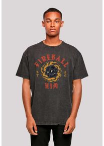 F4NT4STIC Herren T-Shirt "Stranger Things Fireball Dice 86 Netflix TV Series", schwarz, casual, Gr. XXL, Obermaterial: 100% Baumwolle, Shirts,