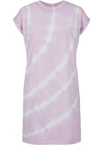 Urban Classics Damen Shirtkleid "Urban Classics Damen Ladies Tie Dye Dress", pink, Basic, Gr. XL, Batikmuster, 100% Baumwolle, Kleider