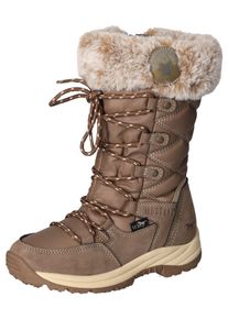 Mustang Shoes Kinder Winterstiefel, Gr. 32, grau, Lacklederimitat, used, sportlich, Schuhe, Snowboots, Schnürboots mit TEX-Ausstattung